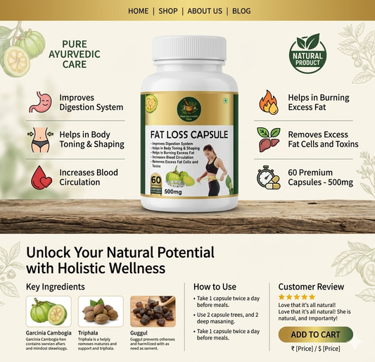 Pure Ayurvedic Care Fat Loss Capsule 🌿✨