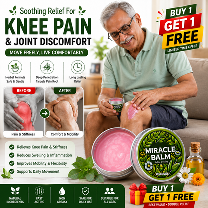 Herbal Miracle Balm for Pain Relief 🌿✨ (Buy 1 Get 1 Free🔥🔥)