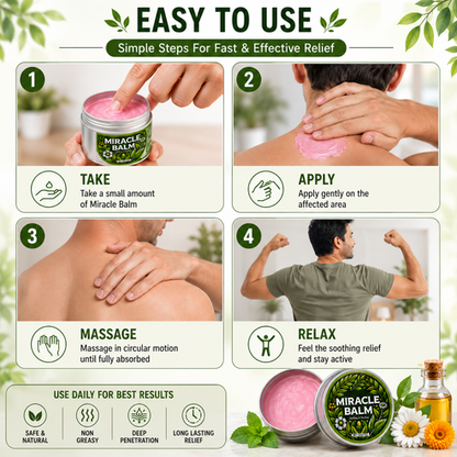 Herbal Miracle Balm for Pain Relief 🌿✨ (Buy 1 Get 1 Free🔥🔥)
